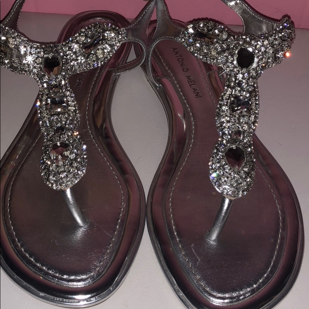 Antonio Melani Silver Sandals